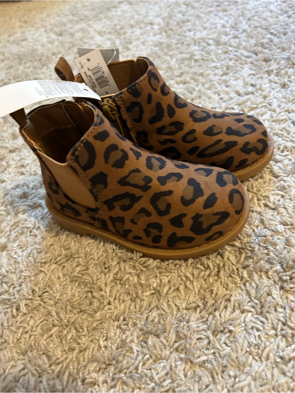 Gap Toddler Girls Leopard Print Ankle Boots - Sz 6
